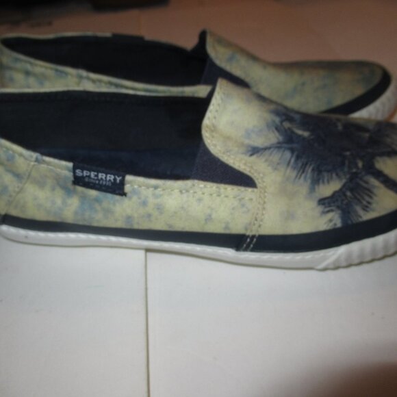 Paul Sperry Sayel Palm Tree Sneaker Slip On size 7.5 M Womens - Picture 2 of 7